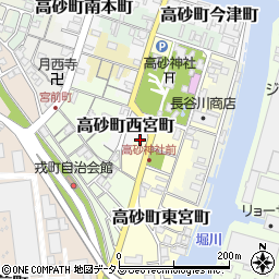 兵庫県高砂市高砂町東宮町197周辺の地図