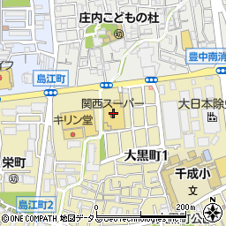 金比羅製麺 豊中大黒店周辺の地図