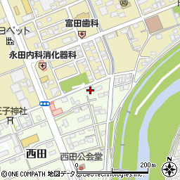 静岡県袋井市西田330周辺の地図