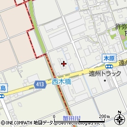 静岡県袋井市木原24周辺の地図