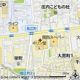スーパーオートバックス豊中庄内店周辺の地図