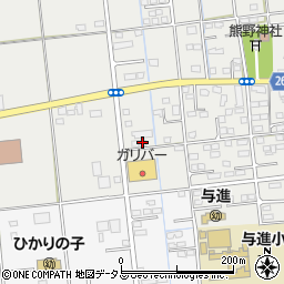 静岡県浜松市中央区市野町2447周辺の地図
