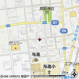 静岡県浜松市中央区市野町2394周辺の地図