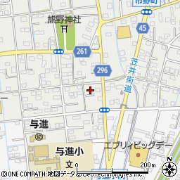 静岡県浜松市中央区市野町2342周辺の地図
