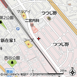 兵庫県加古川市平岡町つつじ野1-201周辺の地図
