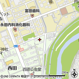 静岡県袋井市西田331周辺の地図