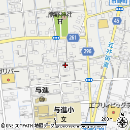 静岡県浜松市中央区市野町2374周辺の地図