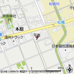 静岡県袋井市木原465周辺の地図