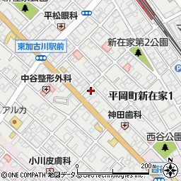 兵庫県加古川市平岡町新在家1丁目257-1周辺の地図