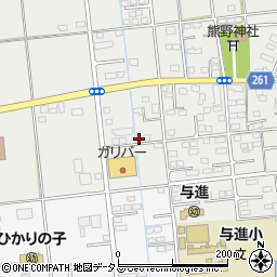 静岡県浜松市中央区市野町2437周辺の地図