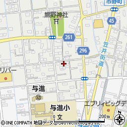 静岡県浜松市中央区市野町2373周辺の地図