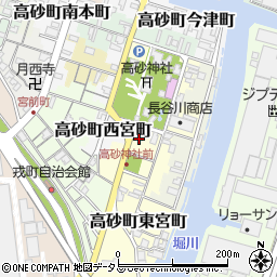 兵庫県高砂市高砂町東宮町188周辺の地図