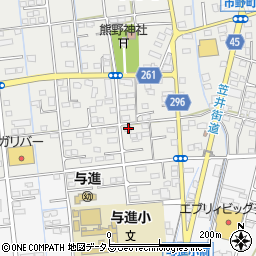 静岡県浜松市中央区市野町2375周辺の地図