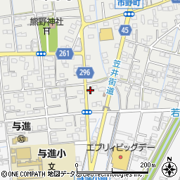 静岡県浜松市中央区市野町1583周辺の地図