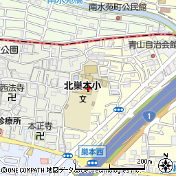 門真市立北巣本小学校周辺の地図