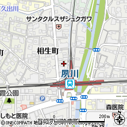 兵庫県西宮市相生町7周辺の地図