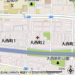兵庫県尼崎市大西町2丁目7周辺の地図