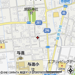 静岡県浜松市中央区市野町2372周辺の地図