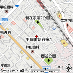 兵庫県加古川市平岡町新在家1丁目259-6周辺の地図