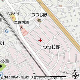 兵庫県加古川市平岡町つつじ野1-161周辺の地図