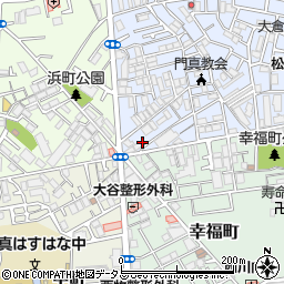 大阪府門真市石原町1-32周辺の地図