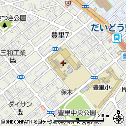大阪府立大阪北視覚支援学校周辺の地図