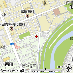 静岡県袋井市西田332周辺の地図