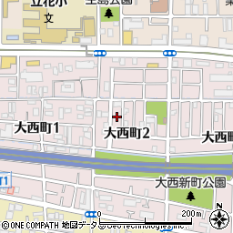 兵庫県尼崎市大西町2丁目6周辺の地図