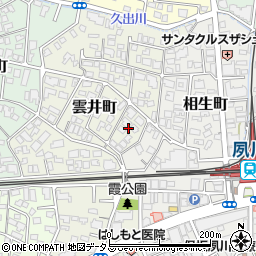 兵庫県西宮市雲井町5周辺の地図