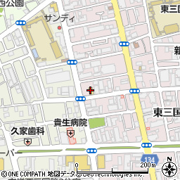 ファミリーマート淀川東三国店周辺の地図