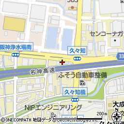 尼崎亀谷ボクシングジム周辺の地図