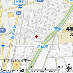 静岡県浜松市中央区市野町1505周辺の地図