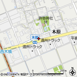 静岡県袋井市木原616-2周辺の地図