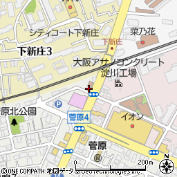 菅原福祉文化センター周辺の地図