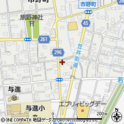 静岡県浜松市中央区市野町1584周辺の地図