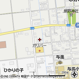 静岡県浜松市中央区市野町2448周辺の地図