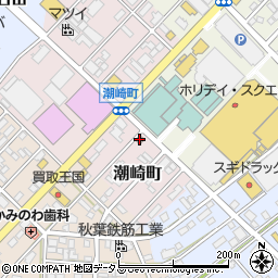 豊橋潮崎郵便局周辺の地図