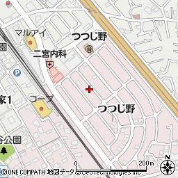 兵庫県加古川市平岡町つつじ野1-160周辺の地図
