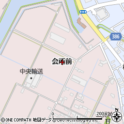 愛知県豊橋市神野新田町会所前周辺の地図