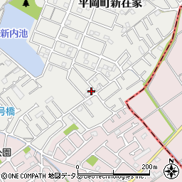 兵庫県加古川市平岡町新在家1952-8周辺の地図