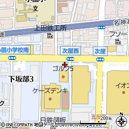 無添くら寿司 尼崎下坂部店周辺の地図