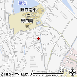 兵庫県加古川市野口町古大内206周辺の地図