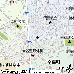 大阪府門真市石原町1-30周辺の地図