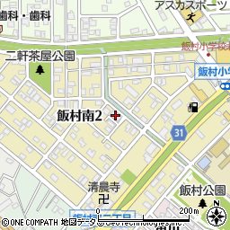 丸中マンション飯村周辺の地図