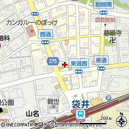 袋井サービス店会周辺の地図