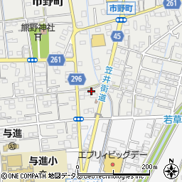静岡県浜松市中央区市野町1586周辺の地図