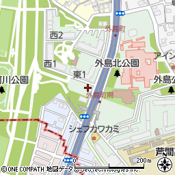 阪神高速守口線１２周辺の地図
