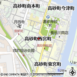 兵庫県高砂市高砂町西宮町周辺の地図