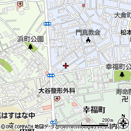 大阪府門真市石原町1-29周辺の地図