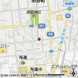 静岡県浜松市中央区市野町2338周辺の地図